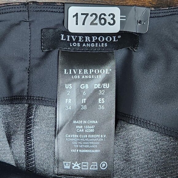 Liverpool Skirt Womens 2 26 Brown Cheetah Print Stretch Knit Midi Pencil NEW - Picture 10 of 13